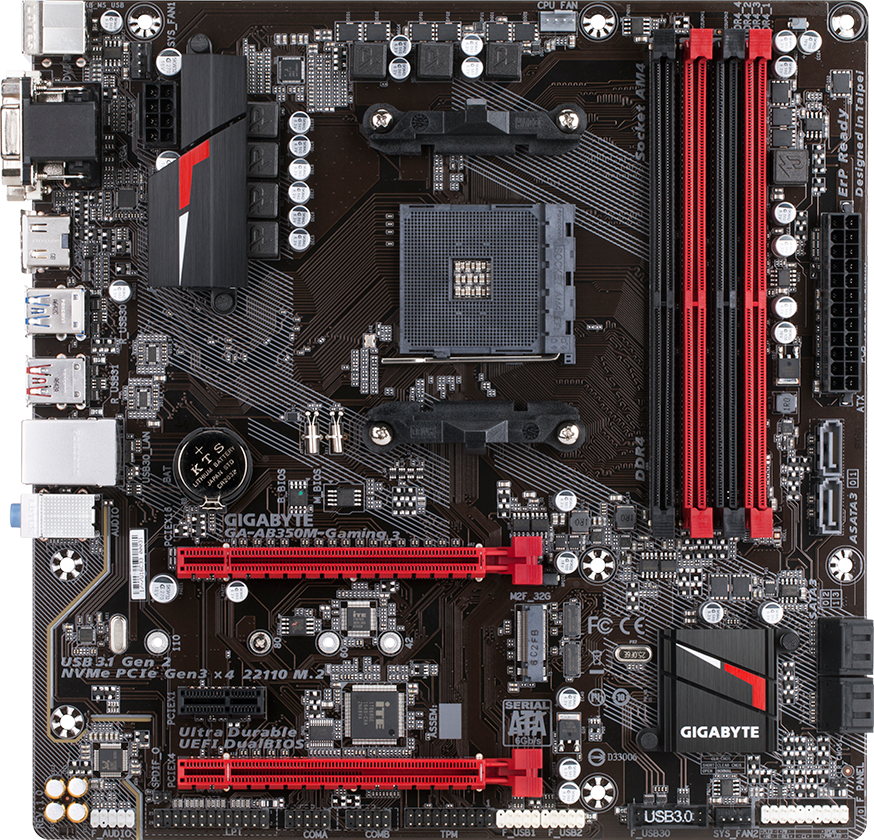 Gigabyte GA-AB350M-Gaming 3 - Motherboard Specifications On MotherboardDB
